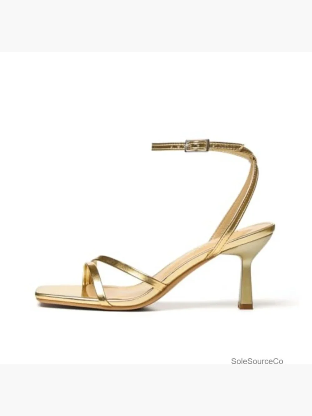 Stiletto Kitten Heels Ankle Strap Sandals Square Open Toe Strappy Heels